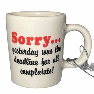 🎄 Ornament Coffee Mug “Sorry Yesterday was the